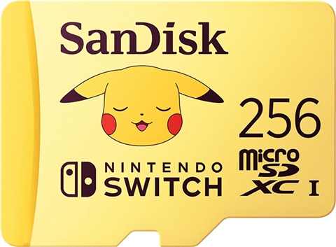 SanDisk Nintendo Switch 256GB microSDXC Card Pikachu UHS-I - CeX